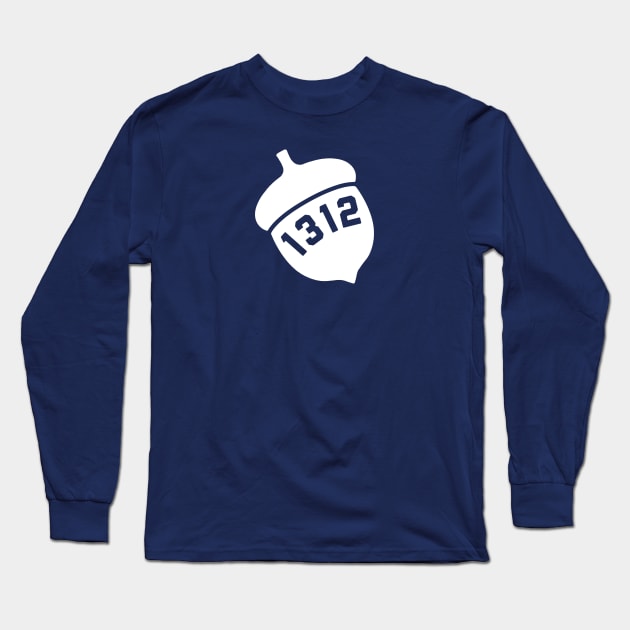 Precinct 1312 T-Shirt White Logo Design Long Sleeve T-Shirt by Bommush Designs